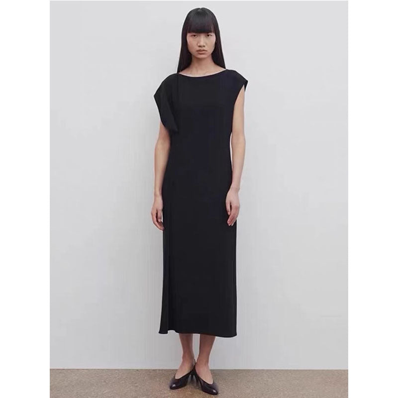 Damen Midikleid Fließend Reduzierter Schnitt Eveloria - Eveloria