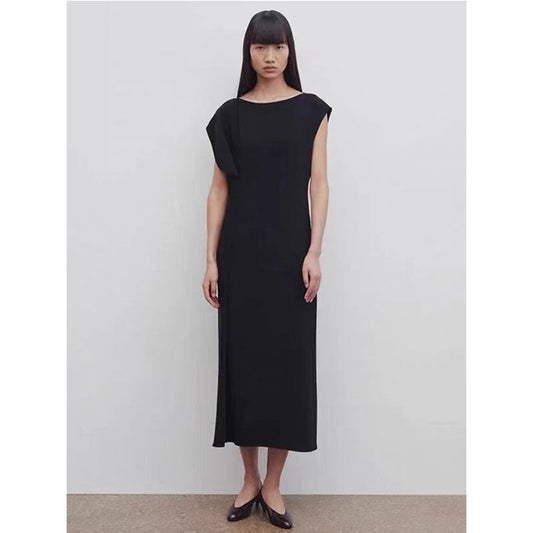 Damen Midikleid Fließend Reduzierter Schnitt Eveloria - Eveloria