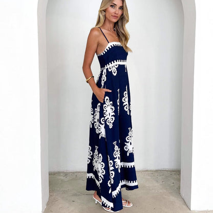 Damen Sommerkleid Elegante Stickerei Eveloria
