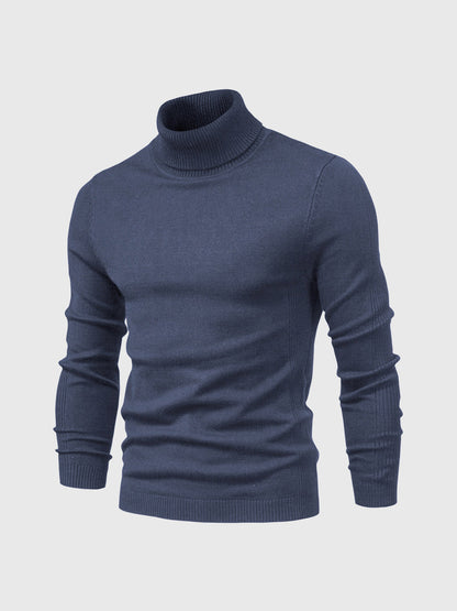 Herren Rollkragenpullover Kurz Waschbar