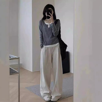Damen Feinstrickpullover V-Ausschnitt Raglanärmel