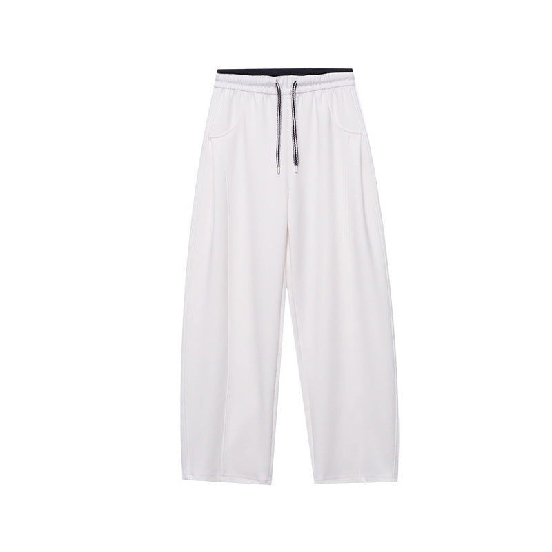 Damen Sweatpants Hohes Bund Weites Bein Eveloria