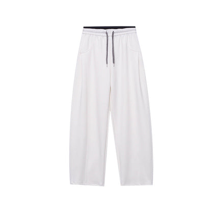 Damen Sweatpants Hohes Bund Weites Bein Eveloria