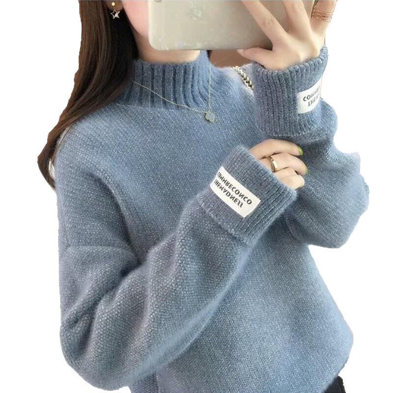 Damen Rollkragenpullover Strukturiertes Strickmuster Eveloria
