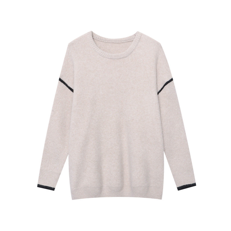 Damen Pullover Strukturiert Modern Akzent Eveloria