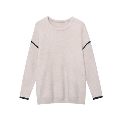 Damen Pullover Strukturiert Modern Akzent Eveloria