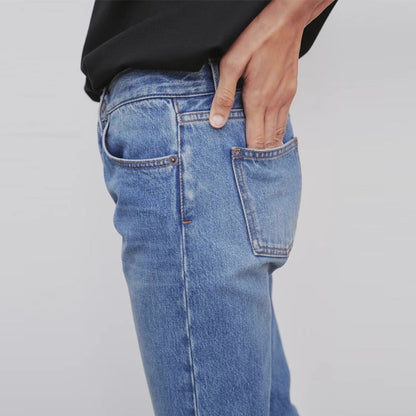 Damen High-Waist Jeans Lässiger Schnitt Eveloria