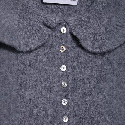 Damen Strickjacke Rüschen Eveloria