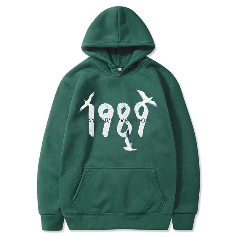 Damen Kapuzenpullover Baumwolle Vogelmotiv Eveloria