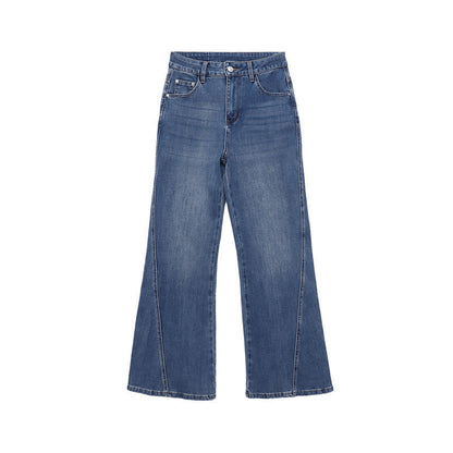 Damen Flared Jeans Hochwertiger Denim Hoher Bund Eveloria