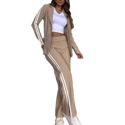 Damen Anzug-Set Elastischer Bund Sportlich Eveloria