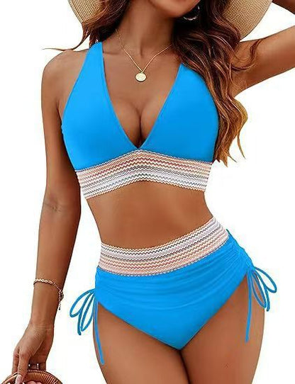 Damen Hochtaillierte Bikinis mit Modischen Details Eveloria