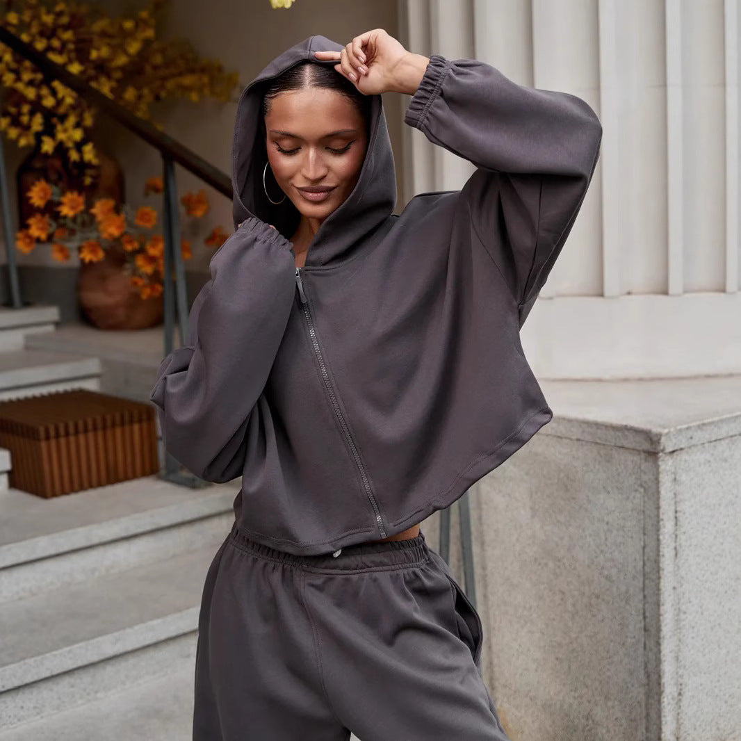 Damen Jogginganzug mit Kapuze Bequem Eveloria