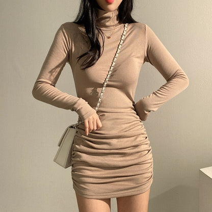 Damen Langarm Rollkragenpullover Weiches Material Elegantes Design