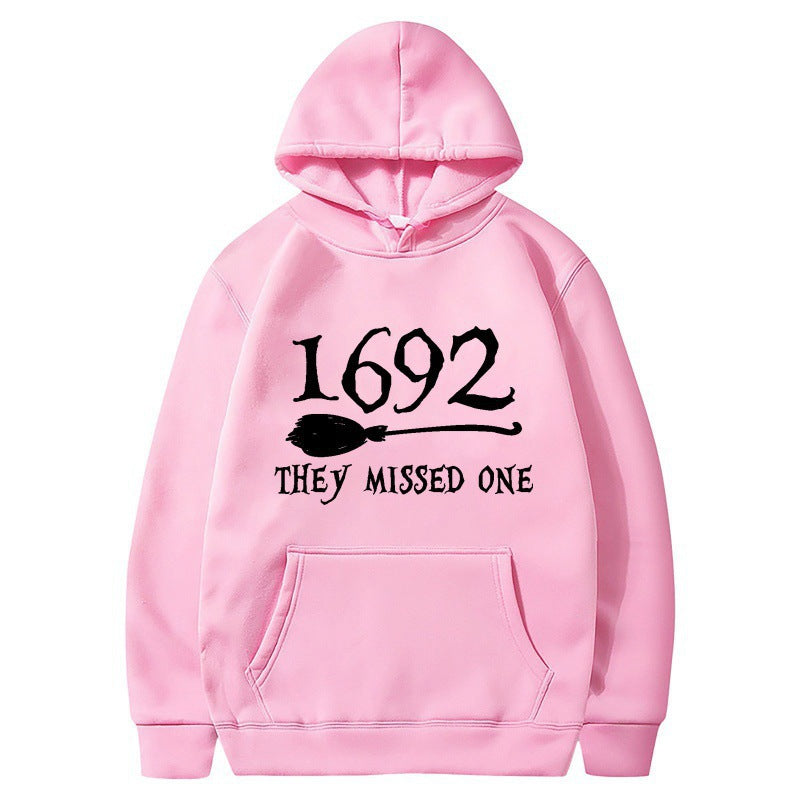 Damen Kapuzenpullover Halloween-Motiv locker Größe