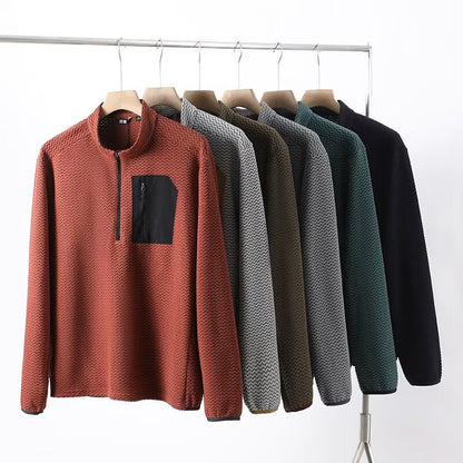 Damen Pullover Hochkragen Reißverschluss