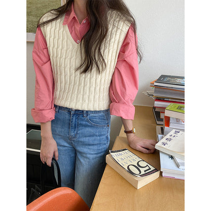 Damen Bluse Leichter Oversize-Schnitt Elegant Weiß