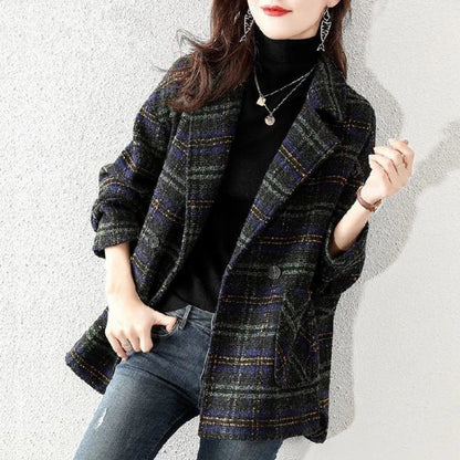 Damen Karojacke Oversized Eveloria