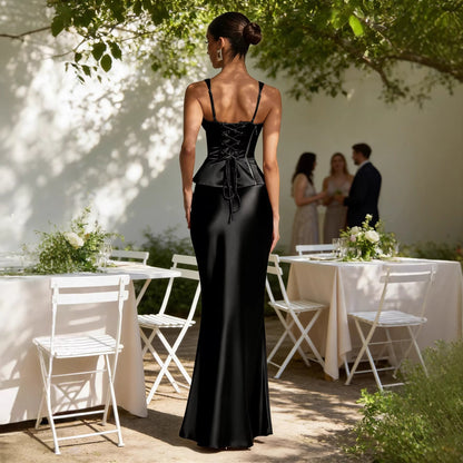 Damen Abendkleid V-Ausschnitt Figurformend Eveloria