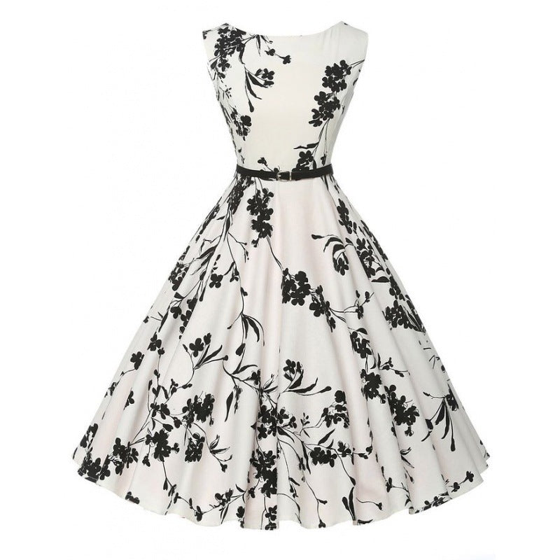 Damen Midi-Kleid Floralmuster Tailliert Eveloria