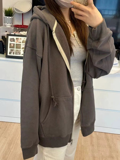 Damen Fleecejacke Hochkragen Reißverschlusstaschen Eveloria
