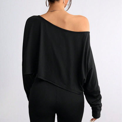 Damen Oversized Crop- Eveloria Leicht Baumwolle Weiß