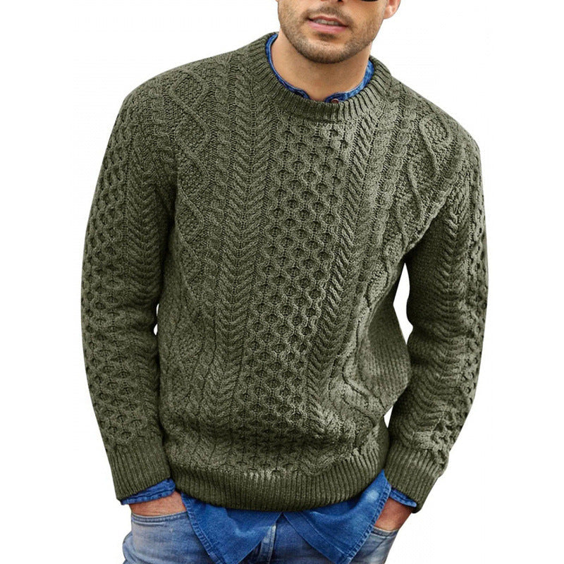 Herren Strickpullover Rundhals Frühlingslook