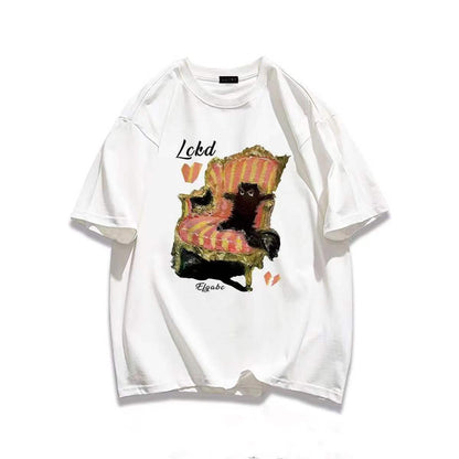 Damen Sweatshirt Katzendesign Humor Eveloria