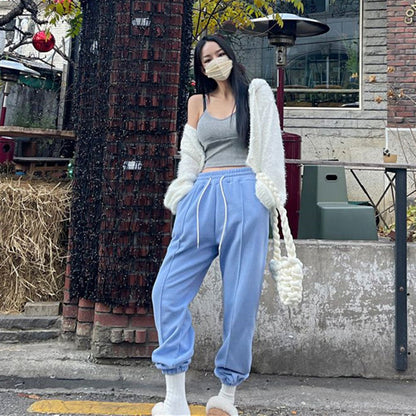 Damen Sweatpants Bequem Gummizug Eveloria