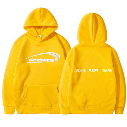 Damen Kapuzensweater Modernes Logo-Design Kängurutaschen
