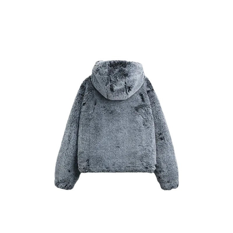 Damen Kunstpelzjacke Flauschig Eveloria