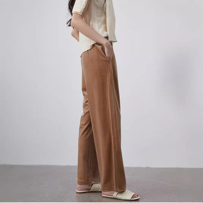 Damen Samt-Hose Bequem Eveloria