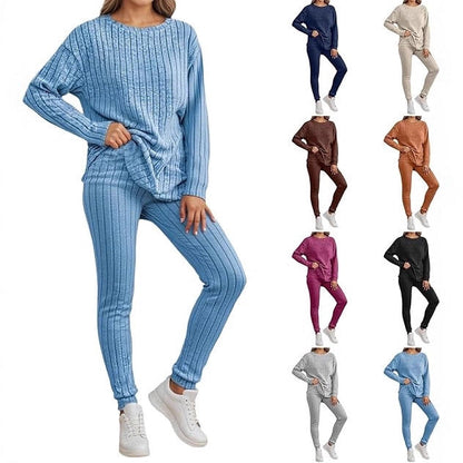 Damen Strickensemble Rippenstruktur Eveloria - Eveloria
