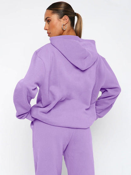 Damen Oversized Hoodie Jogger Set