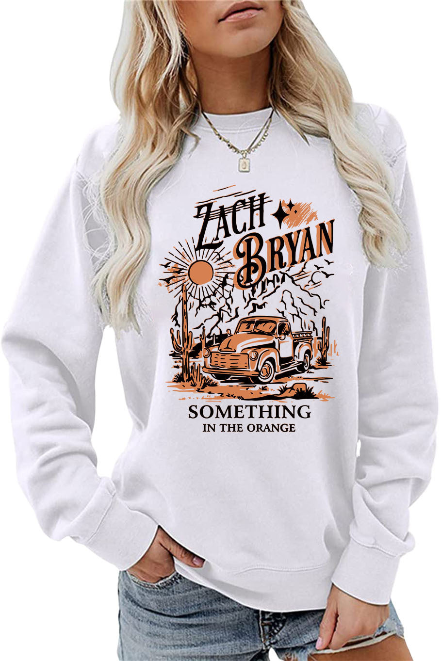 Damen Sweatshirt Vintage Truck Design Eveloria