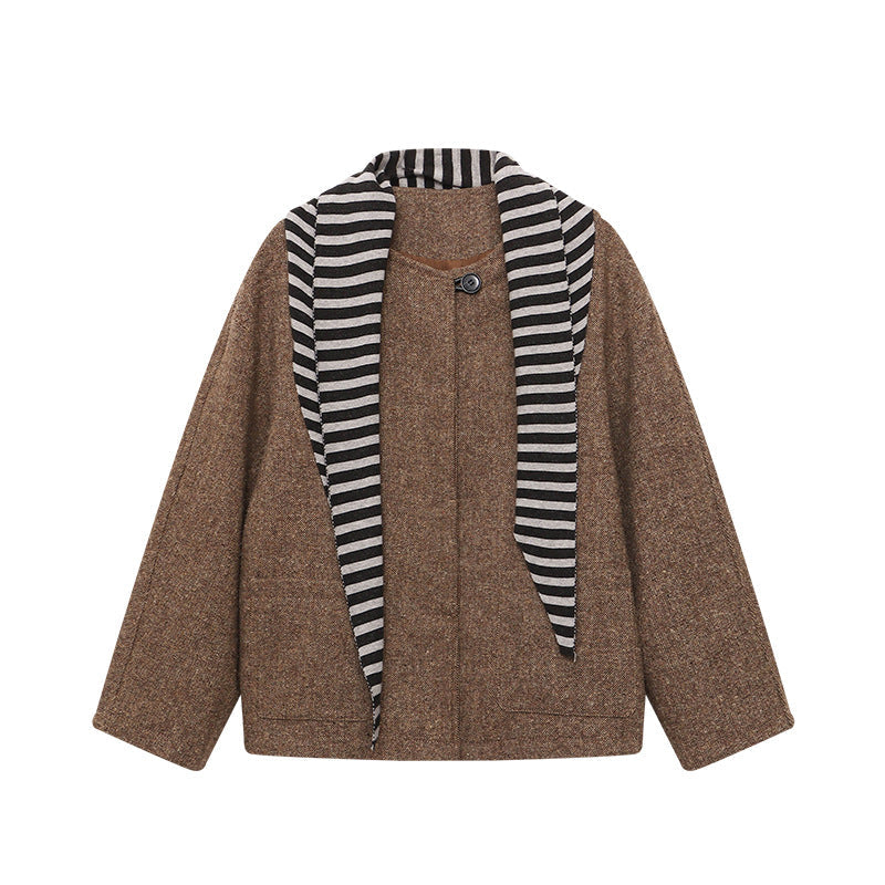 Damen Strickjacke Streifenmuster Eveloria