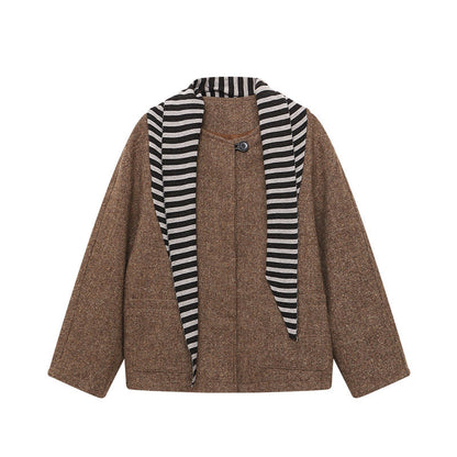 Damen Strickjacke Streifenmuster Eveloria