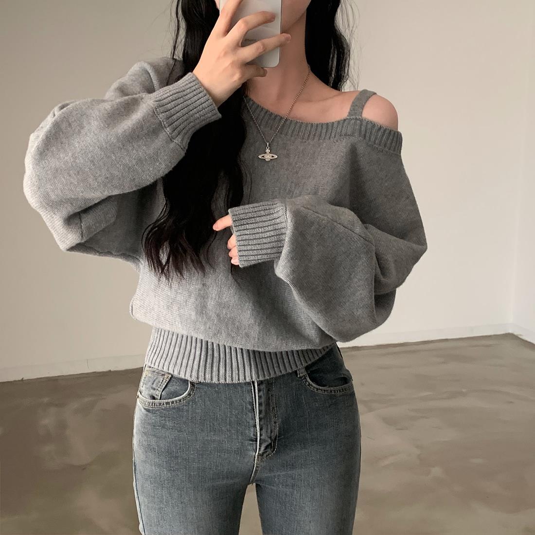 Damen Oversized Strickpullover Eveloria - Eveloria