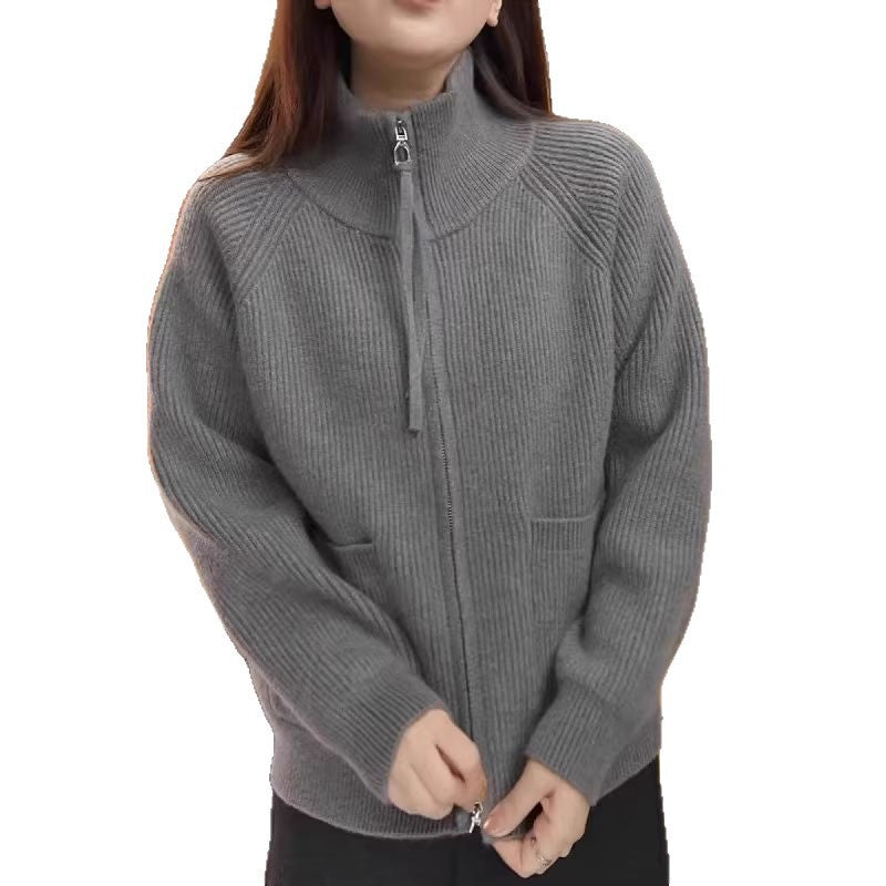 Damen Pullover Lässig Strukturiertes Rippenmuster Eveloria