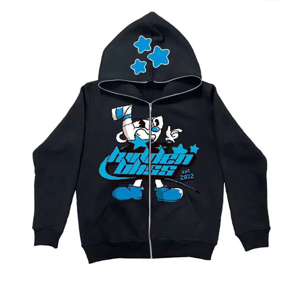 Damen Kapuzenjacke Grafikdesign Eveloria