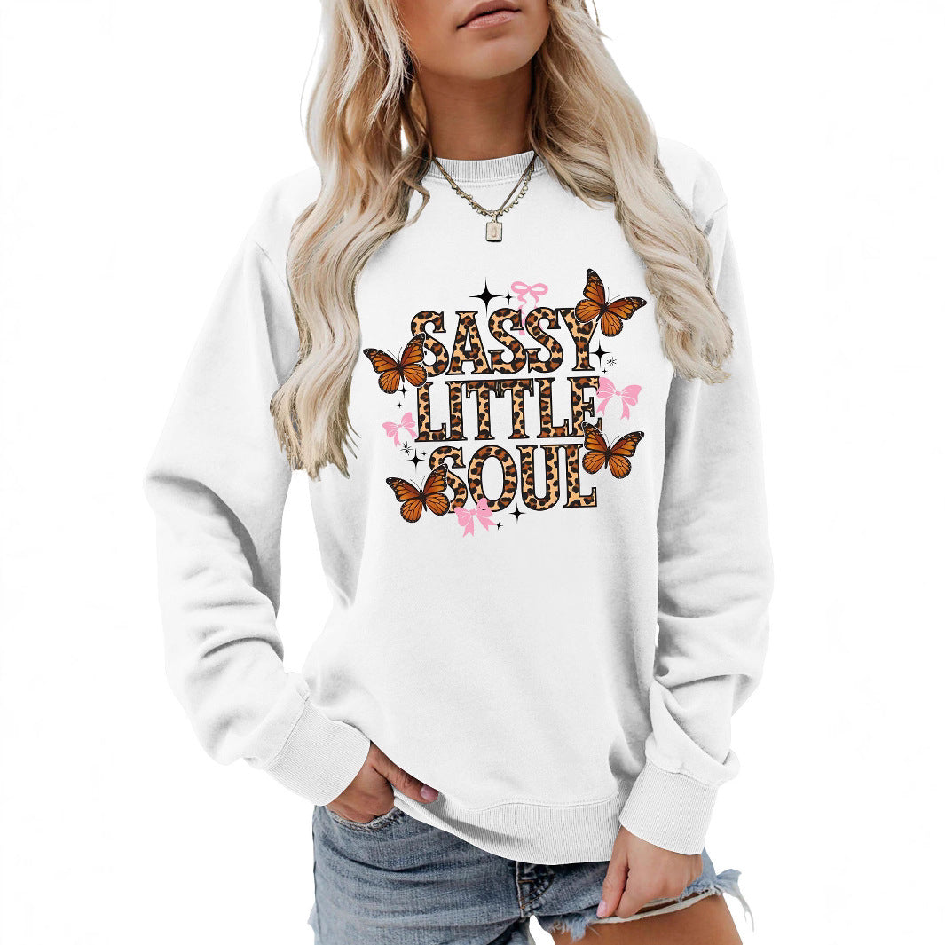 Damen Sweatshirt Schmetterlingsdesign Eveloria