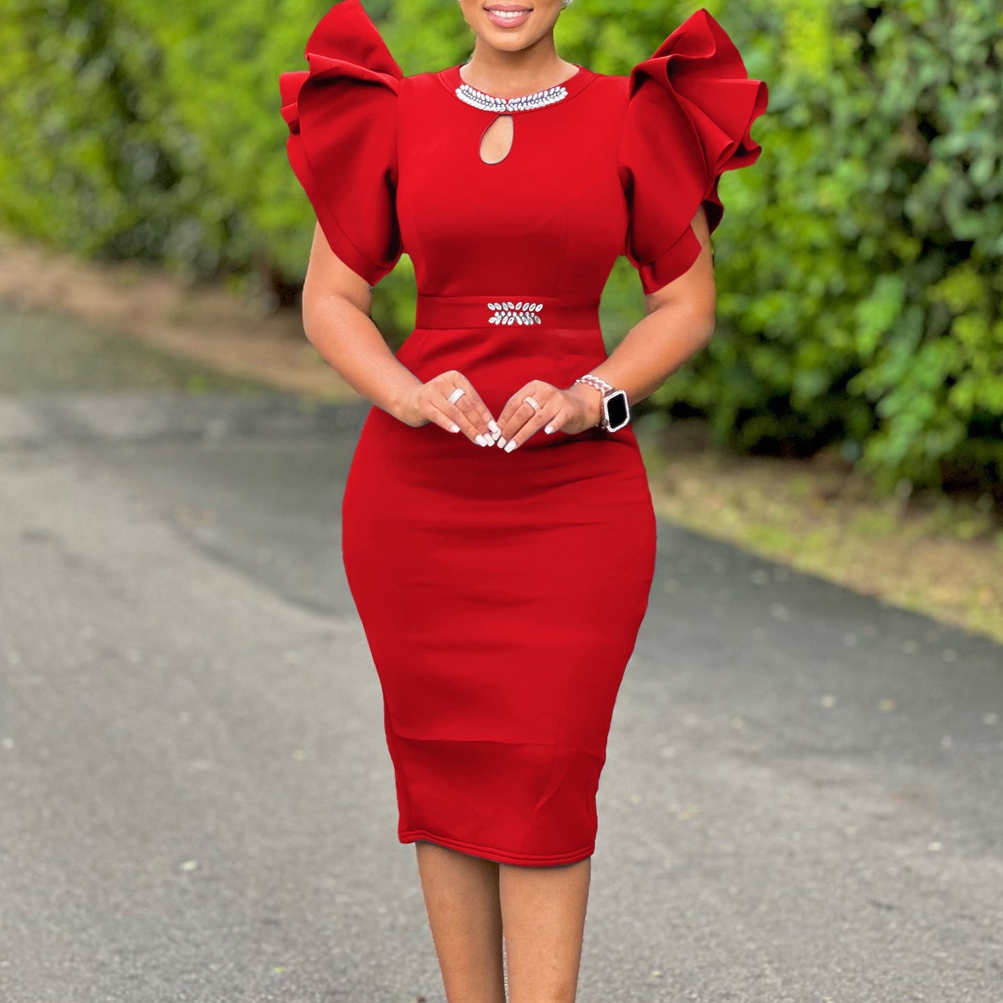 Damen Cocktailkleid Eveloria Elegant