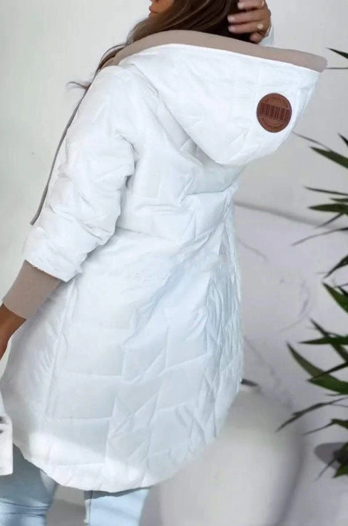 Damen Steppjacke Kapuze Lässig Eveloria