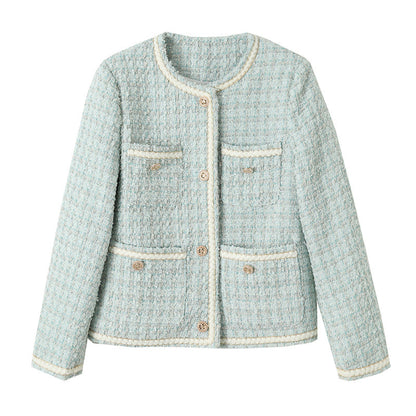 Damen Bouclé-Jacke mit Schmuckknöpfen Eveloria