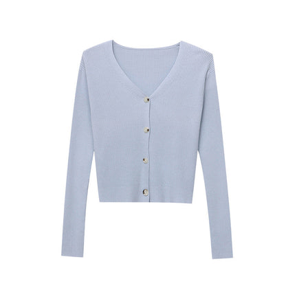 Damen Cardigan Rippenstrick Weich Pastell