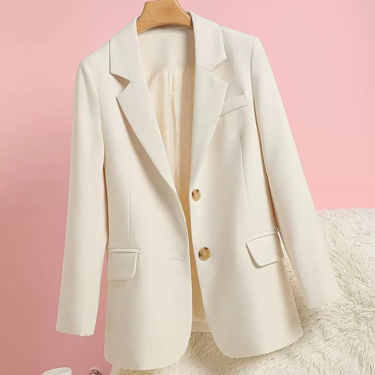 Damen Blazer Elegant Zeitloser Schnitt Goldene Knöpfe