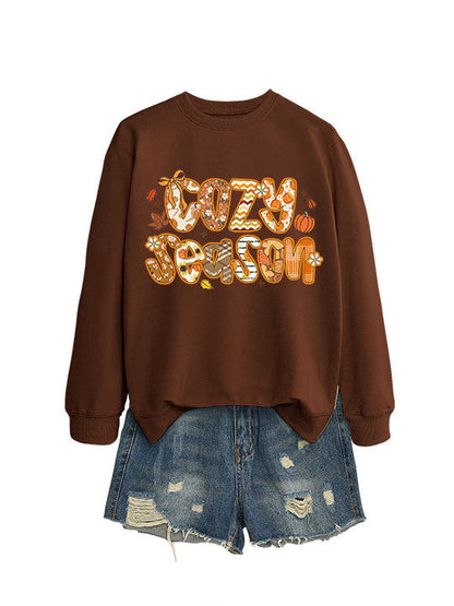 Damen Sweatshirt Herbstdesign Lässiger Schnitt Eveloria