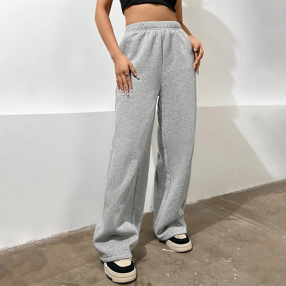 Damen Jogginghose Weites Modell Elastischer Bund Bequem