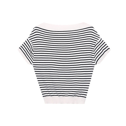 Damen Wickeloberteil Off-Shoulder Elegantes Oberteil Eveloria