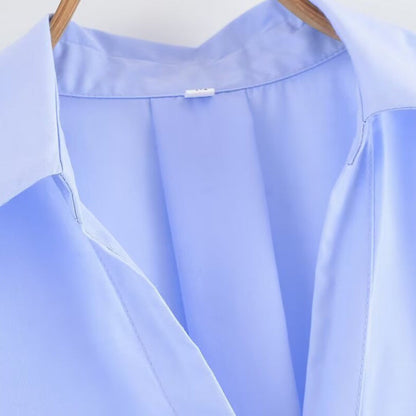 Damen Bluse Weit Schnitt Elegante Ärmel Eveloria